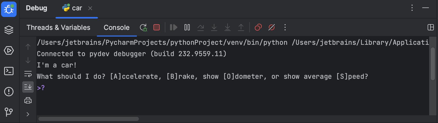 Debug Your First Python Application | PyCharm Documentation