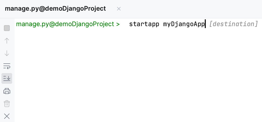 Adding a new Django application to the project