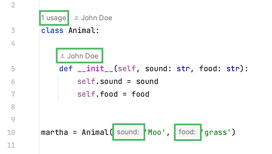 Inlay hints example