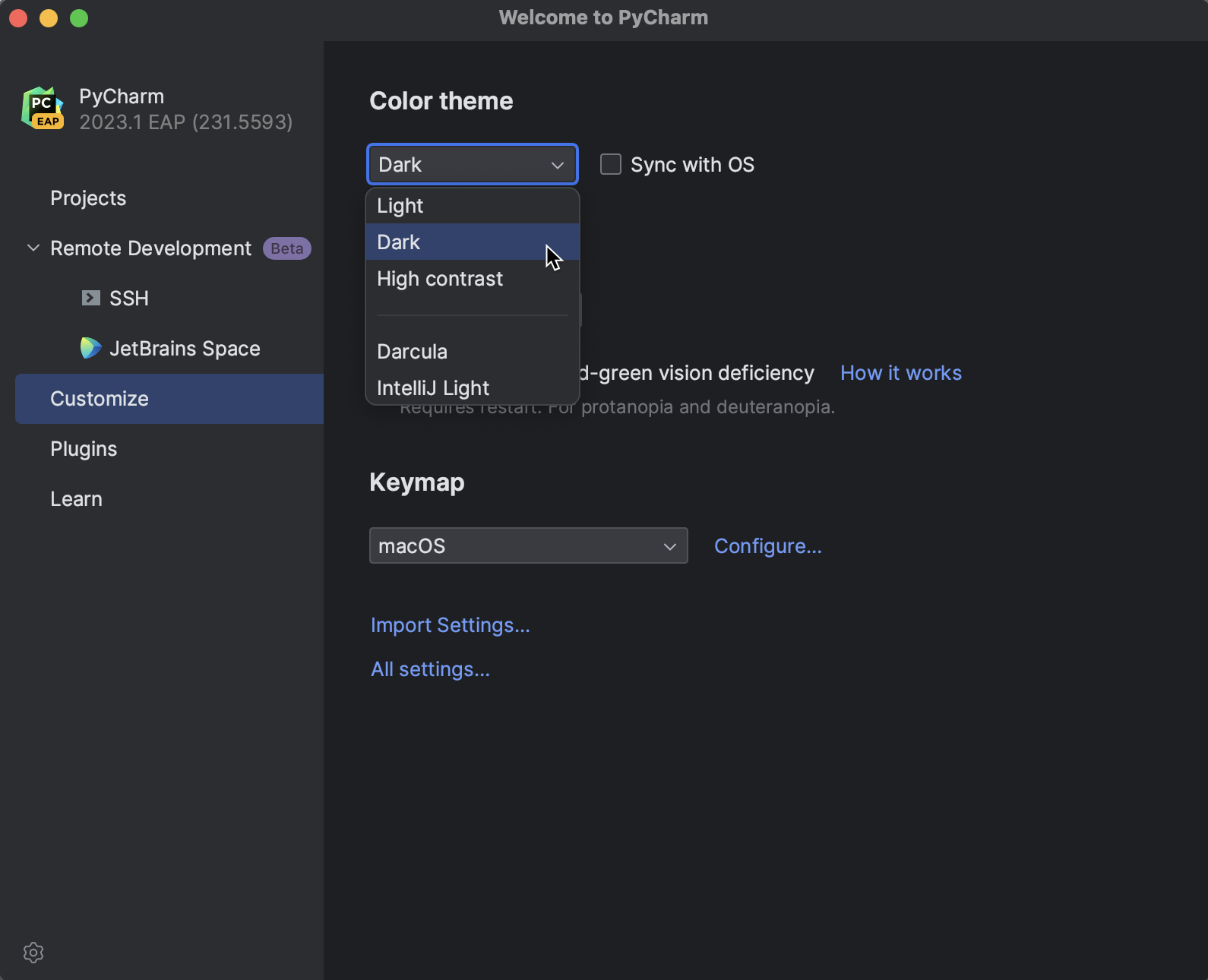 Run PyCharm for the first time | PyCharm Documentation
