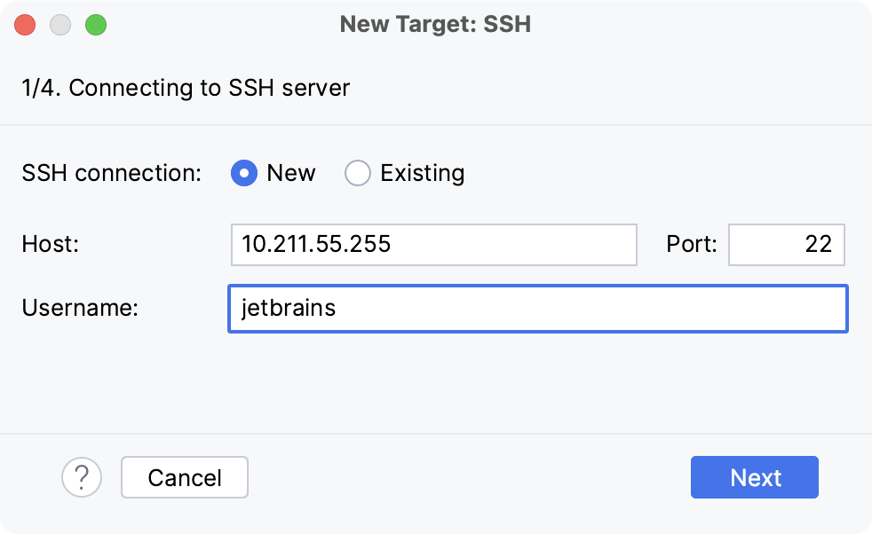 adding an interpreter via SSH