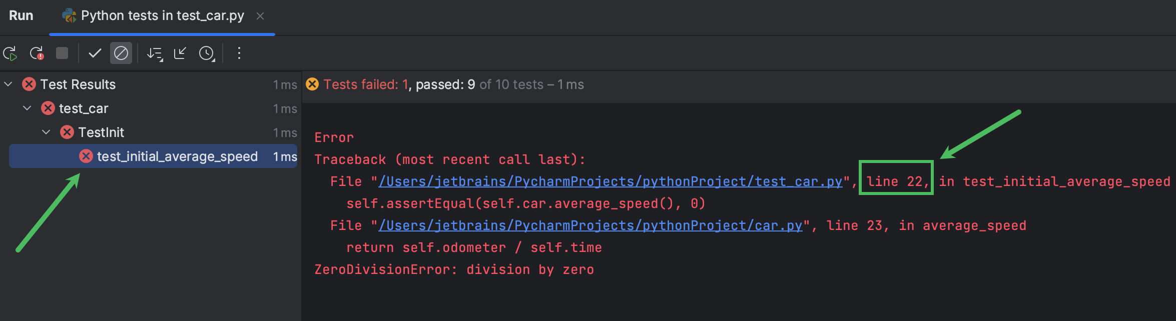 Test your first Python application | PyCharm Documentation