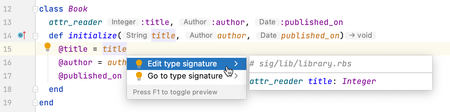 Edit a type signnature using a quick-fix