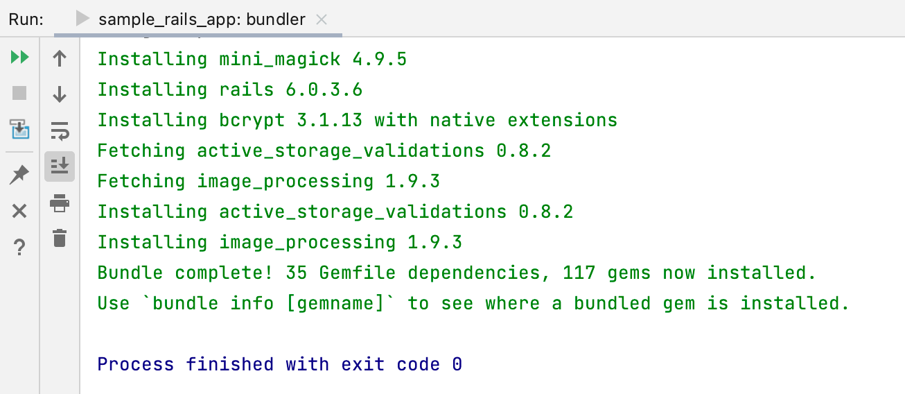 Bundler output