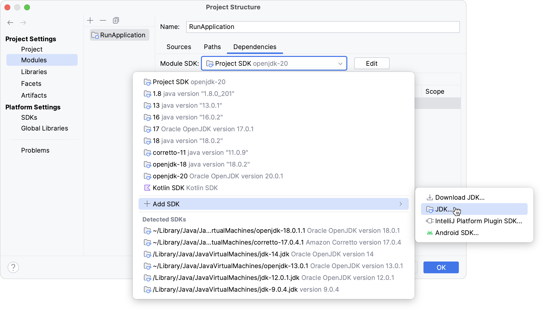 Module structure settings | IntelliJ IDEA Documentation