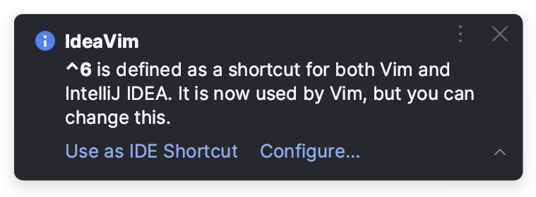 Shortcut notification