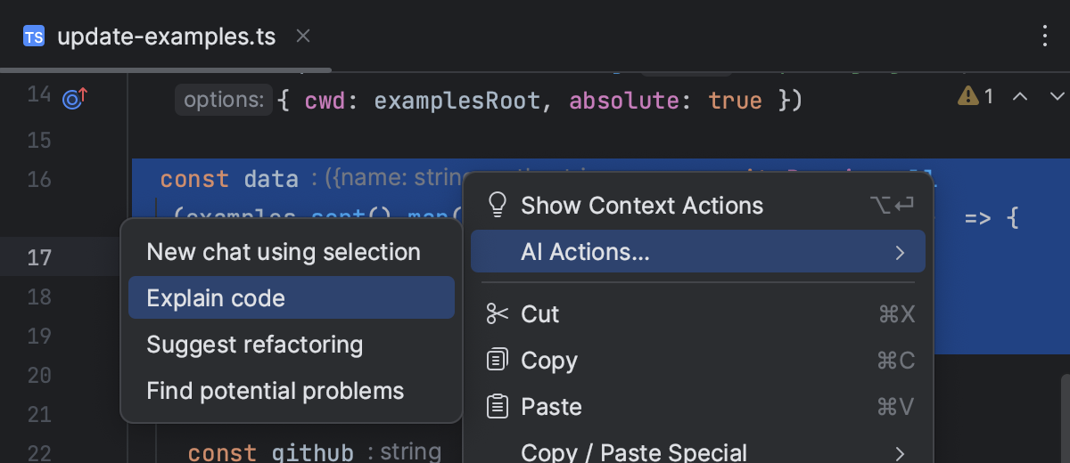 AI Assistant | WebStorm Documentation