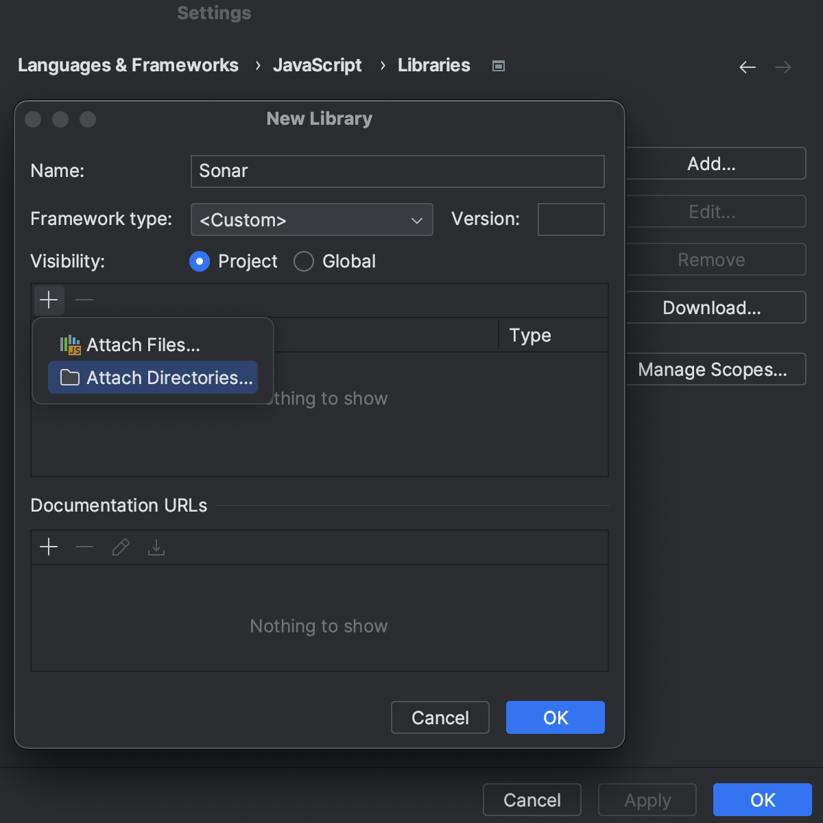 Configure JavaScript libraries | IntelliJ IDEA Documentation