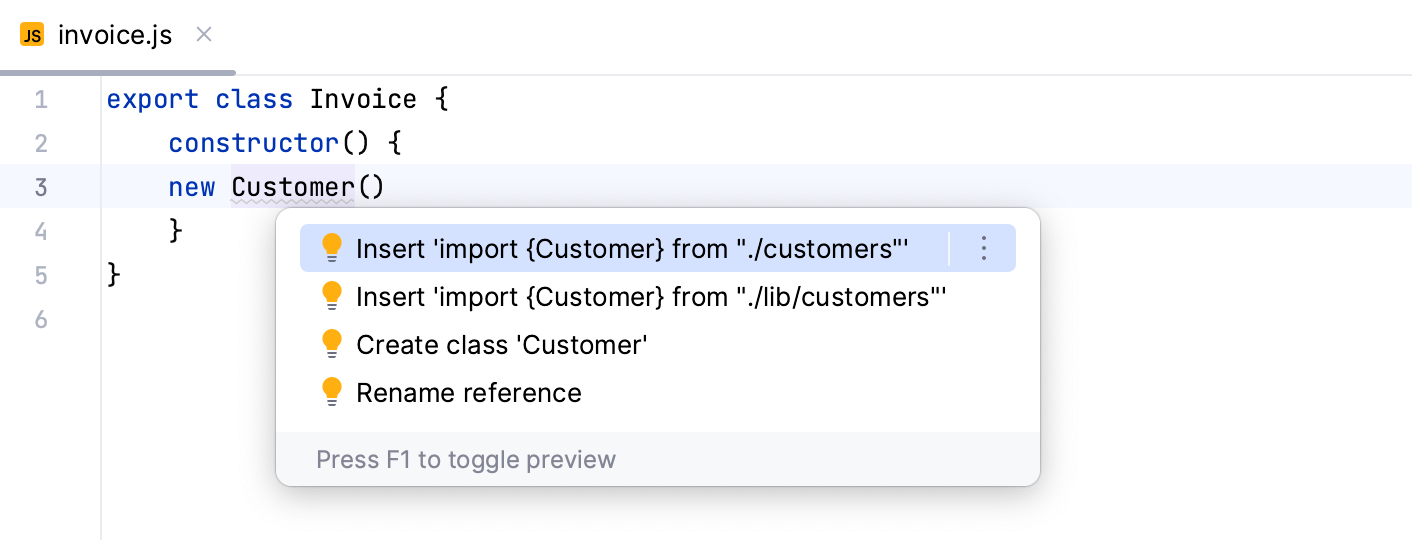 Autoimport with quick-fix: multiple choices