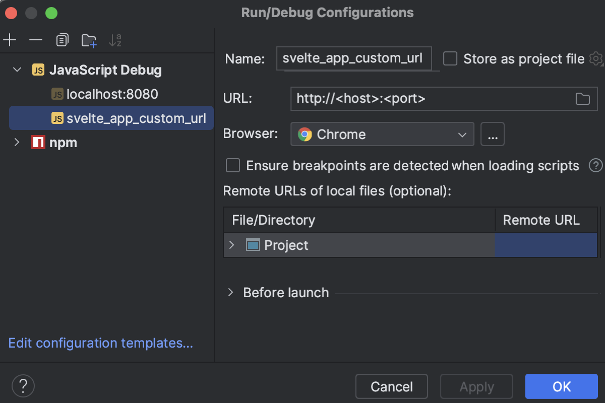 Svelte | WebStorm Documentation