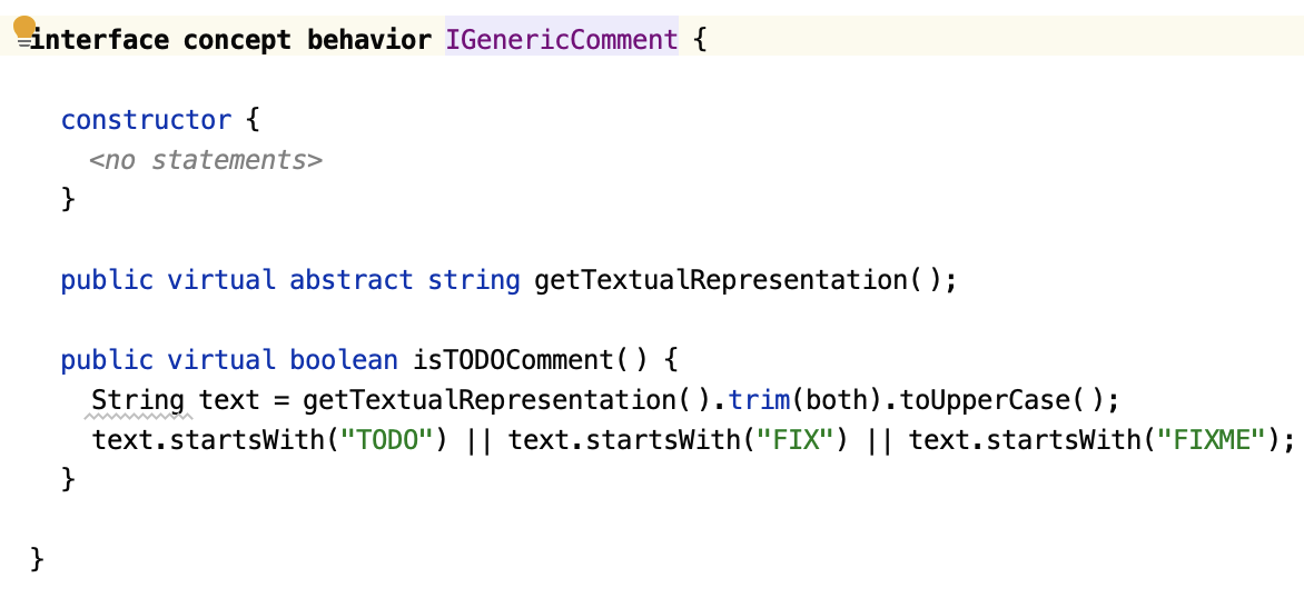 IGenericComment behavior