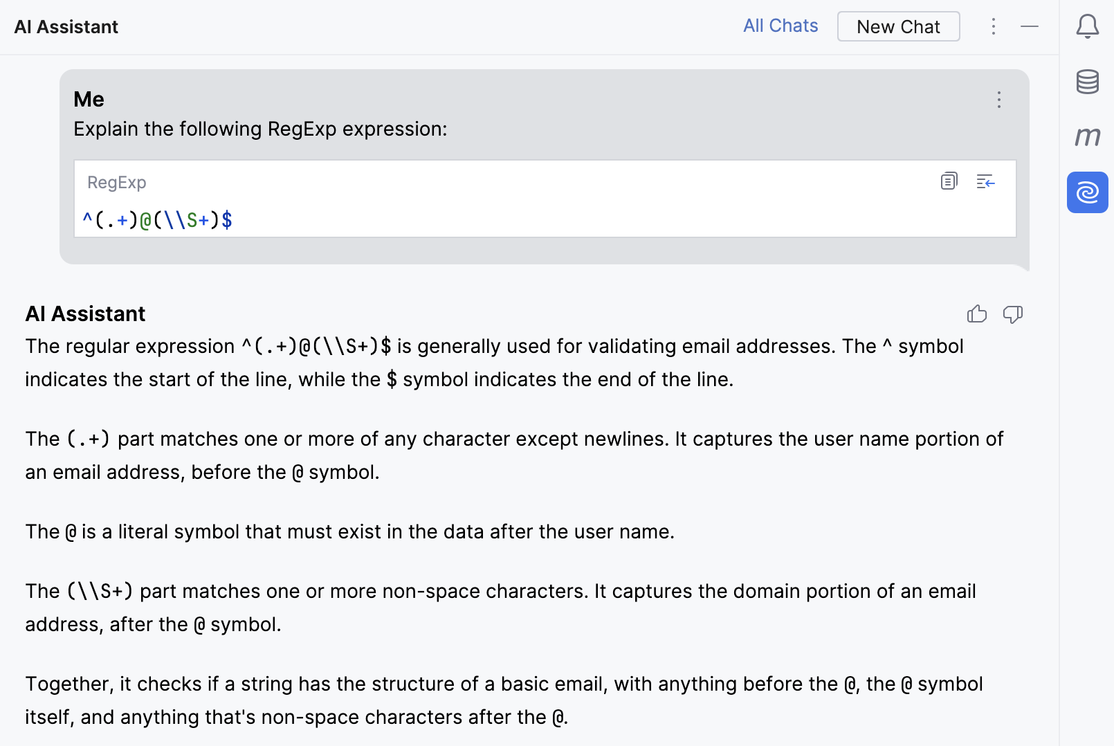 IntelliJ IDEA: Regex explained with follow up questions