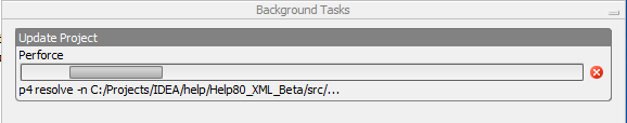 A task running in background