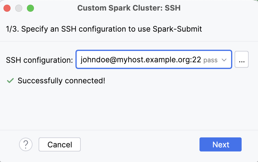 Select Spark Submit