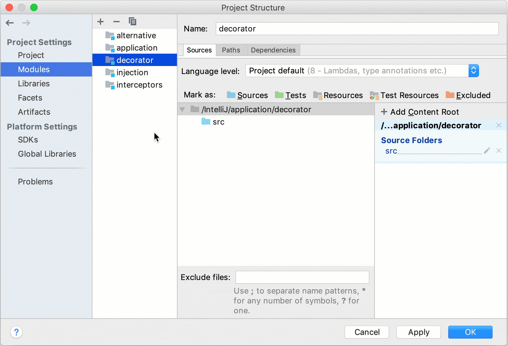 Modules | IntelliJ IDEA Documentation