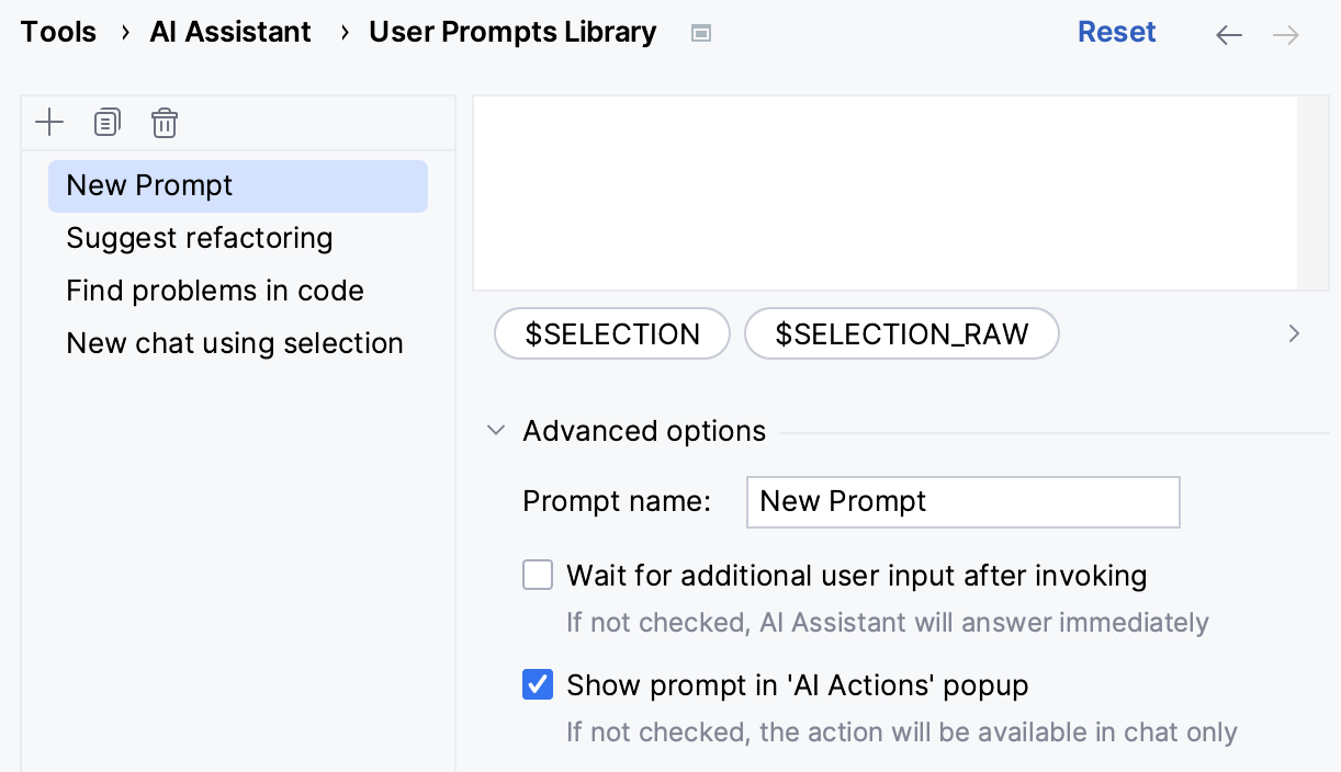 CLion: User prompts library settings