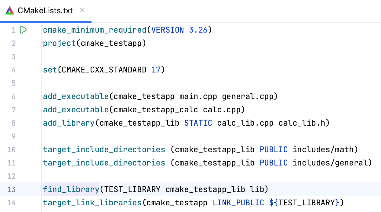 Linking a static library