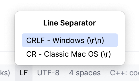 Line separator widget