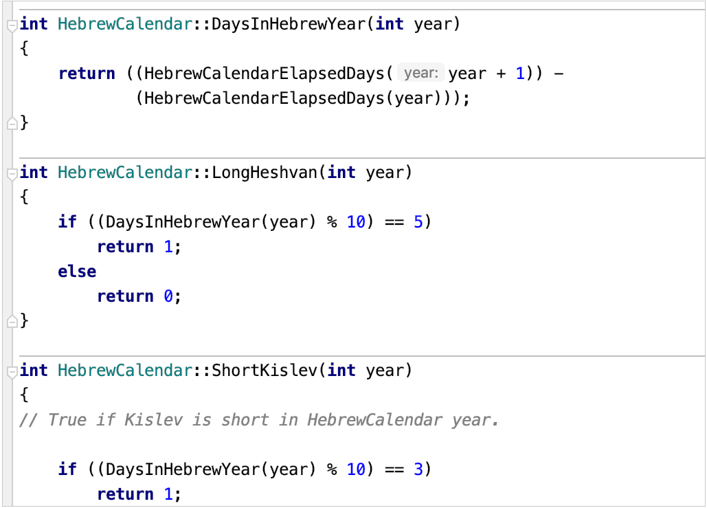 Method Separators in Editor