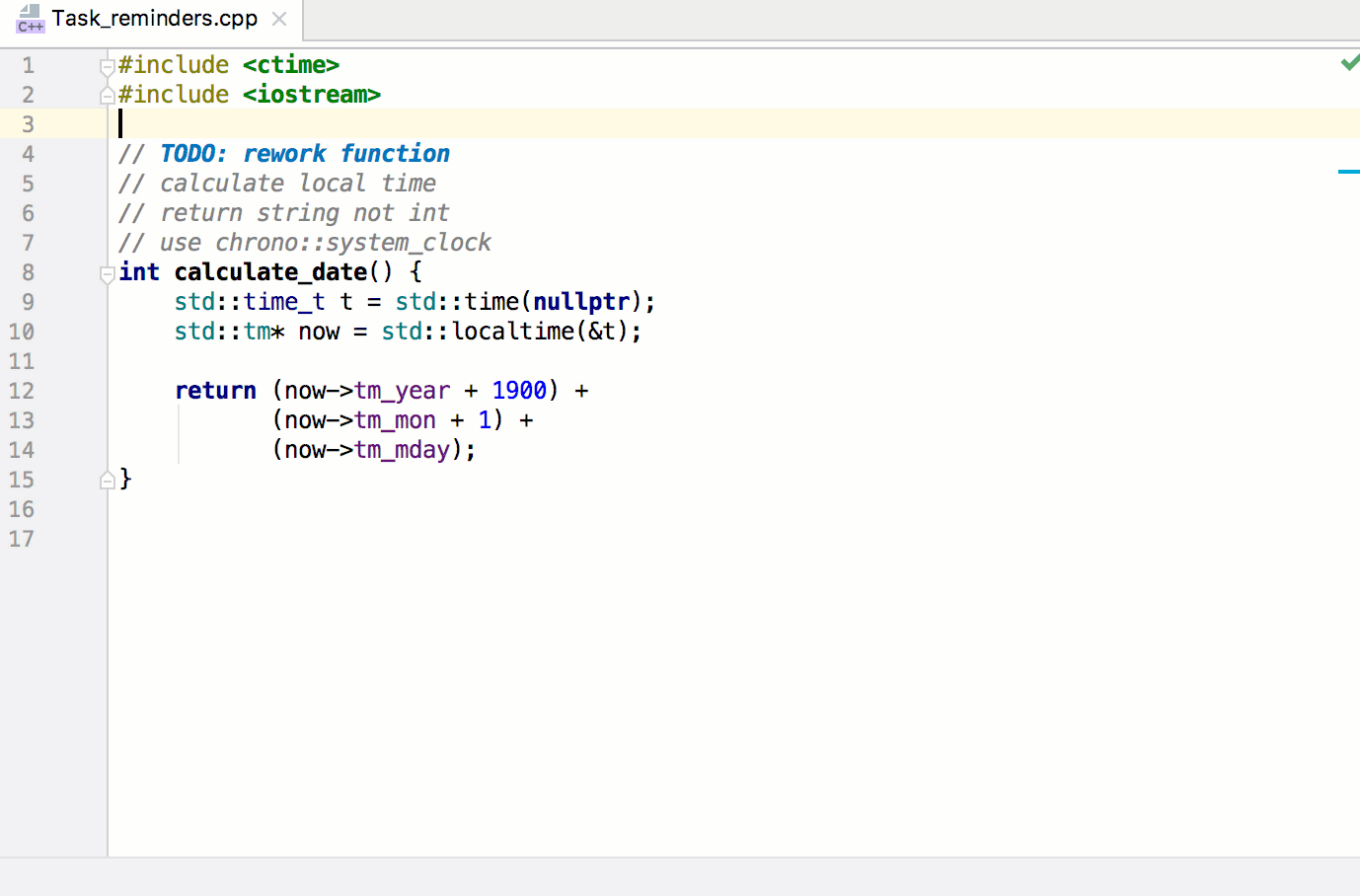 TODO comments | CLion Documentation