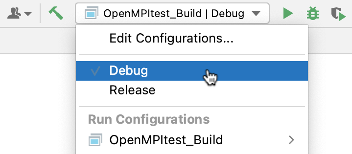 Profiles in the configuration switcher