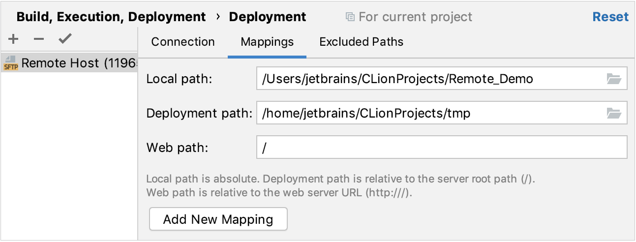 path mapping for file synchronization