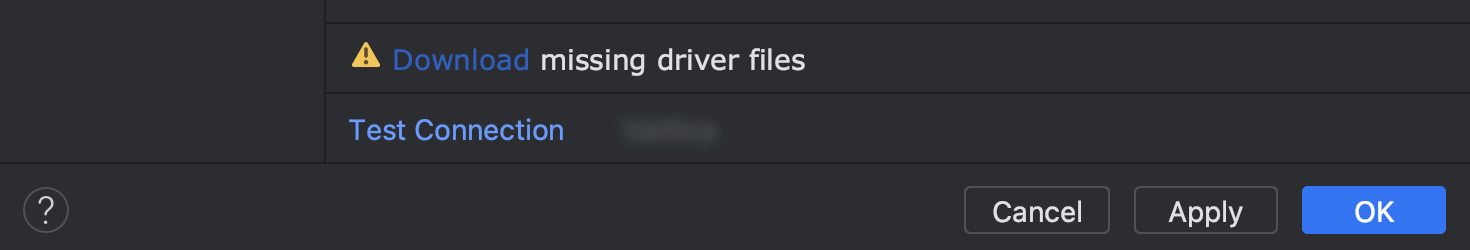 The Download missing driver files link