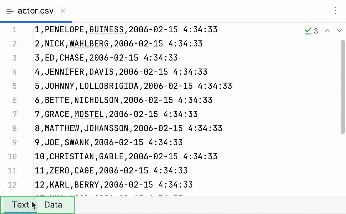 CSV File Format