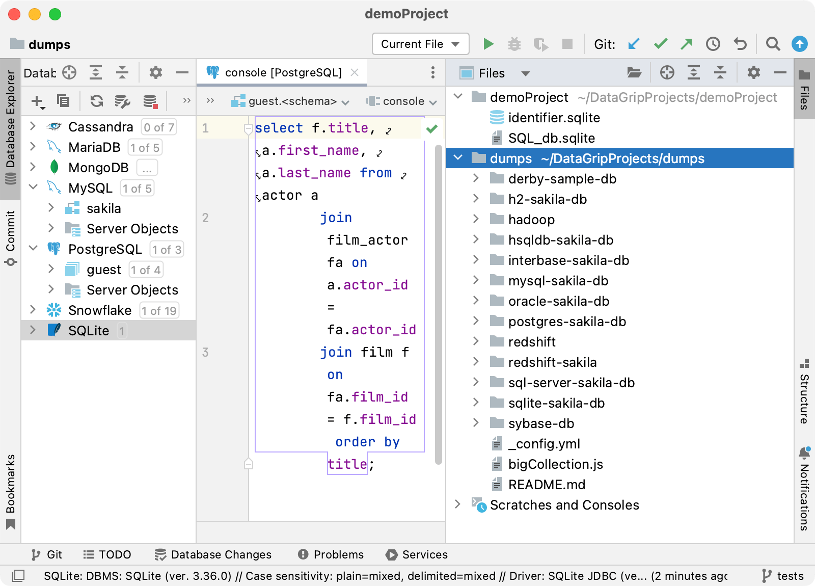 Cloned directory attached to the existing project