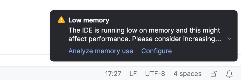 The Low Memory warning