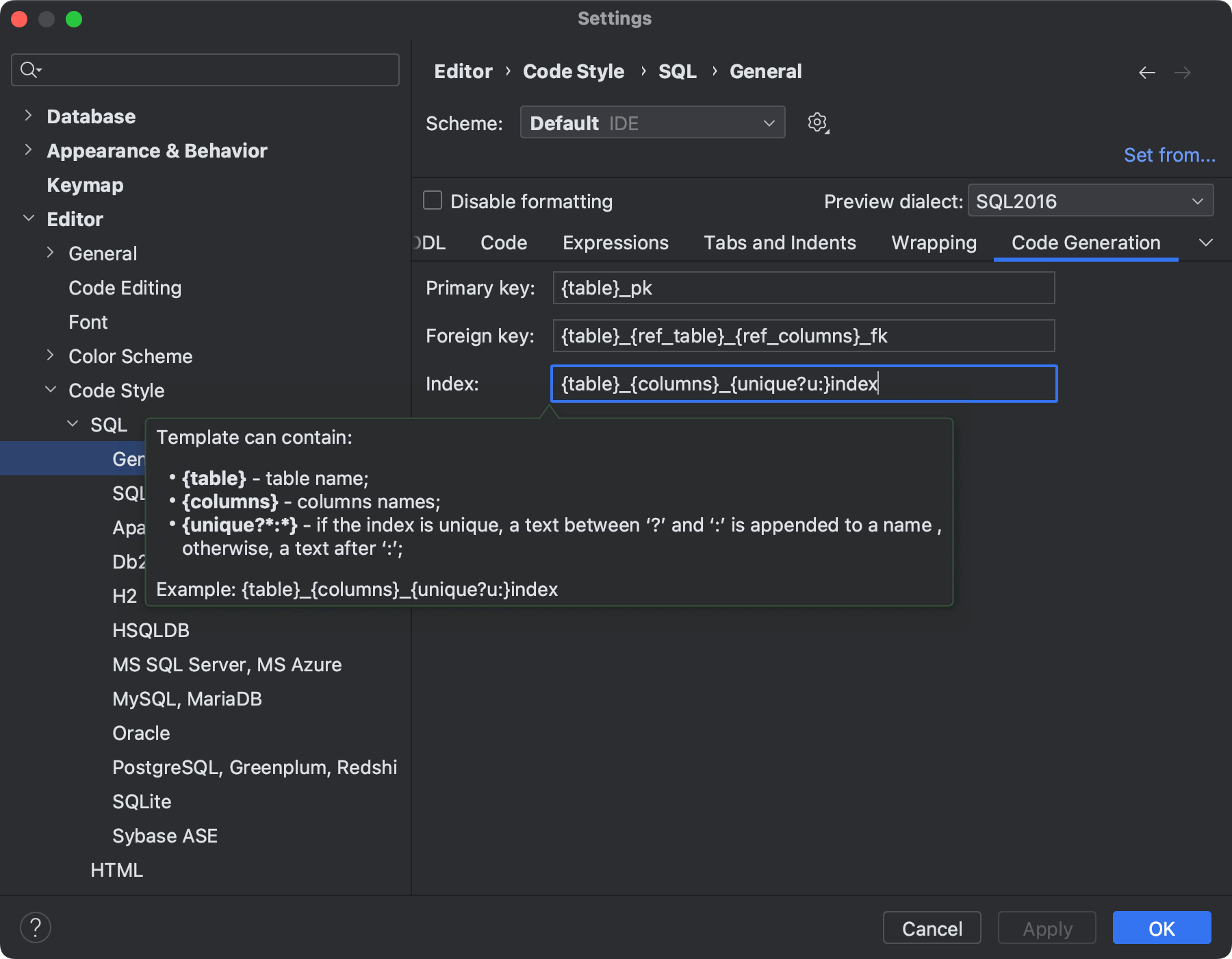 Foreign keys | DataGrip Documentation