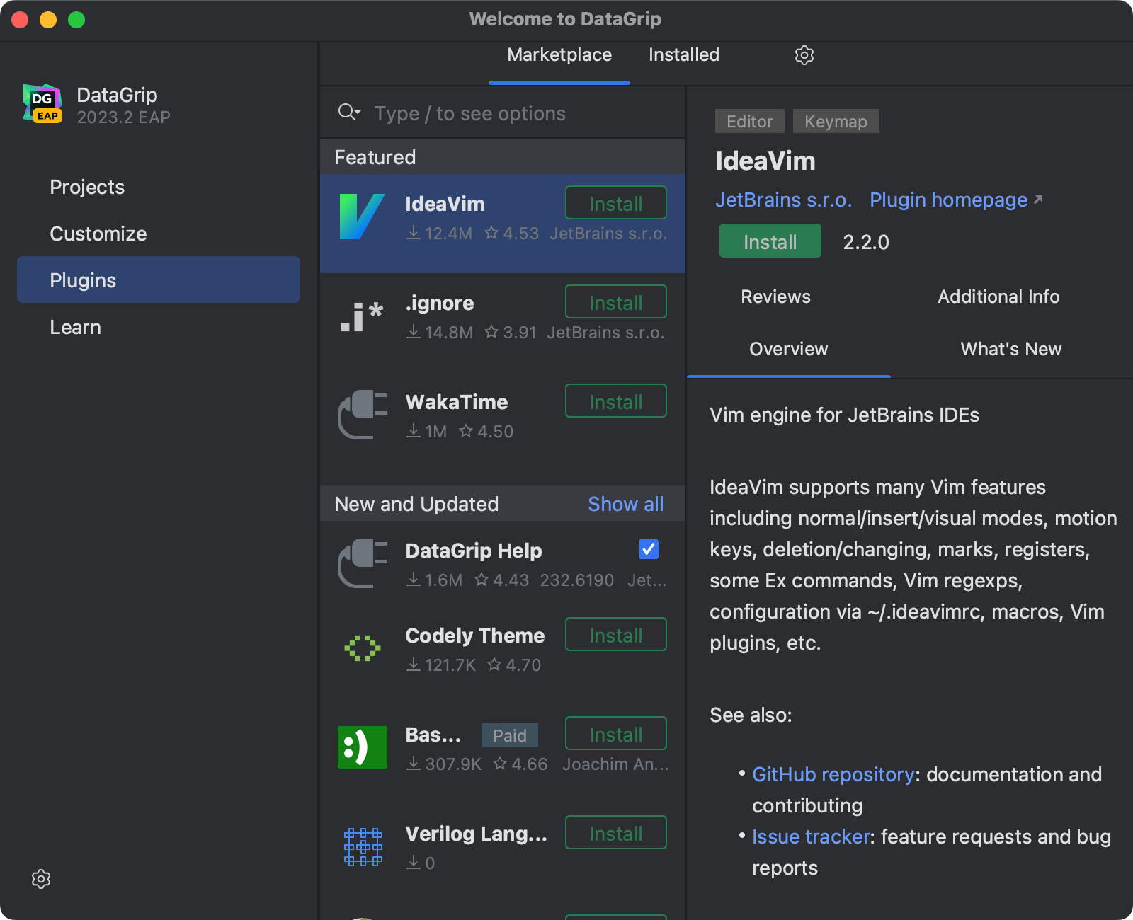 Run DataGrip for the first time | DataGrip Documentation