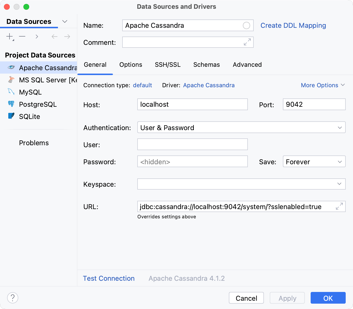Add the sslenabled option to the JDBC URL