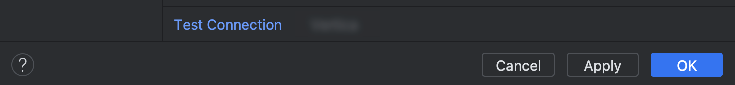 Test Connection link