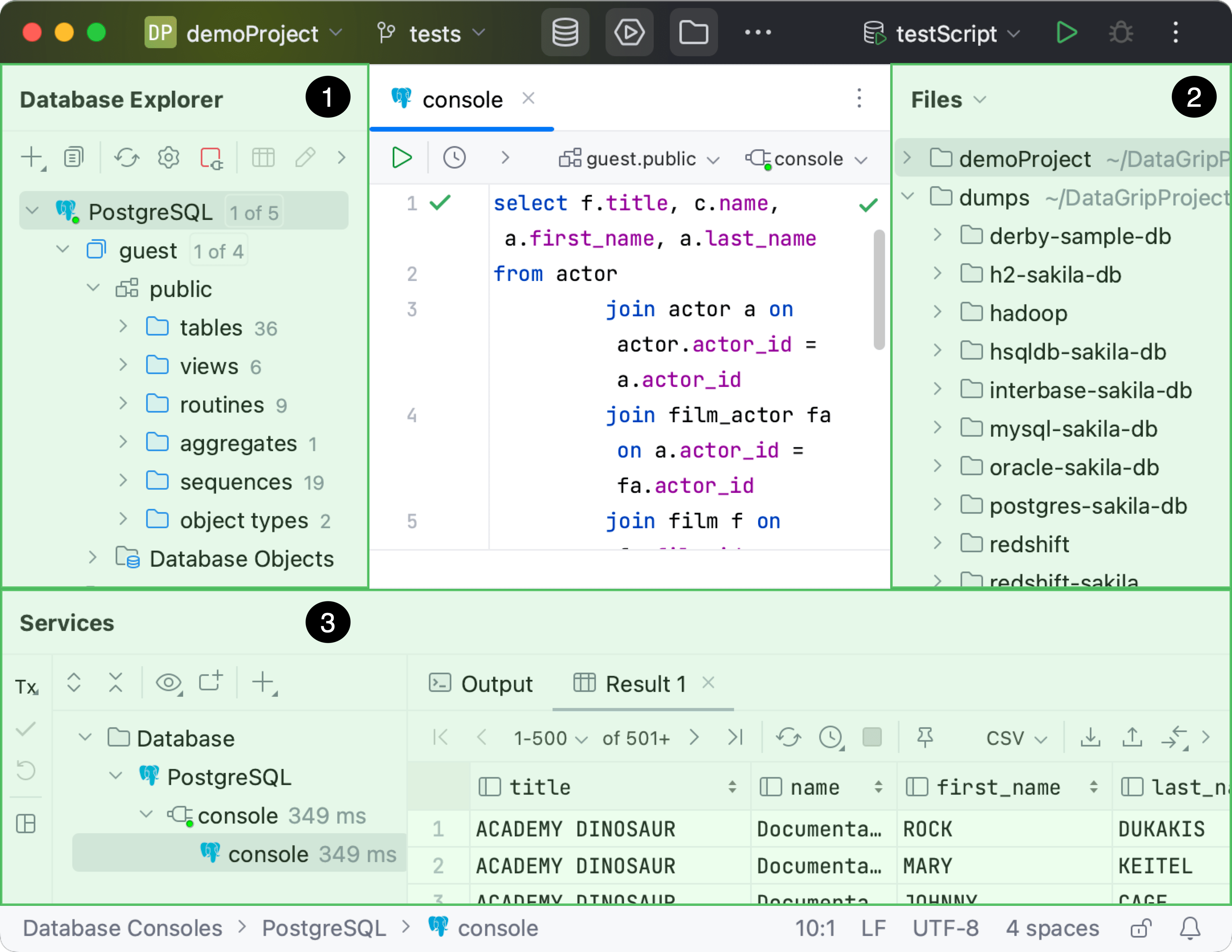 Tool windows  DataGrip Documentation