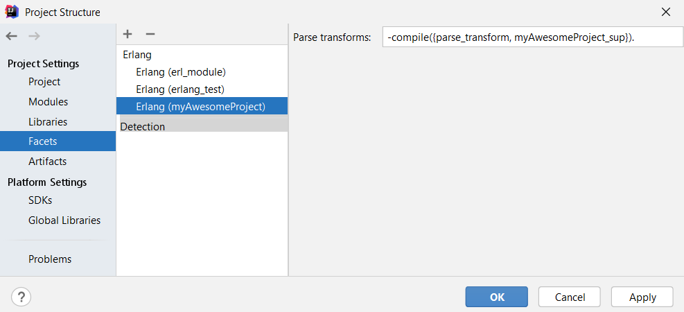 Erlang Facets