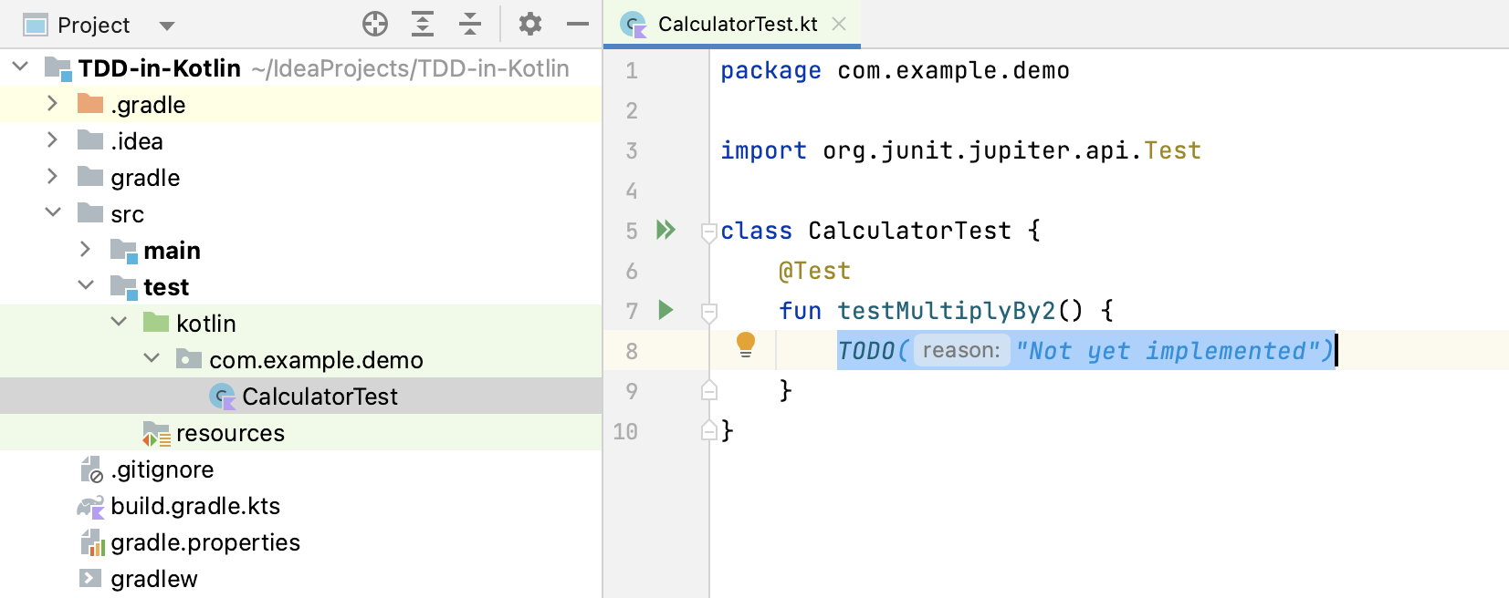 Creating your first test