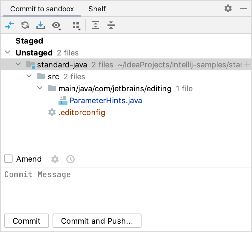 Commit and push changes to Git repository