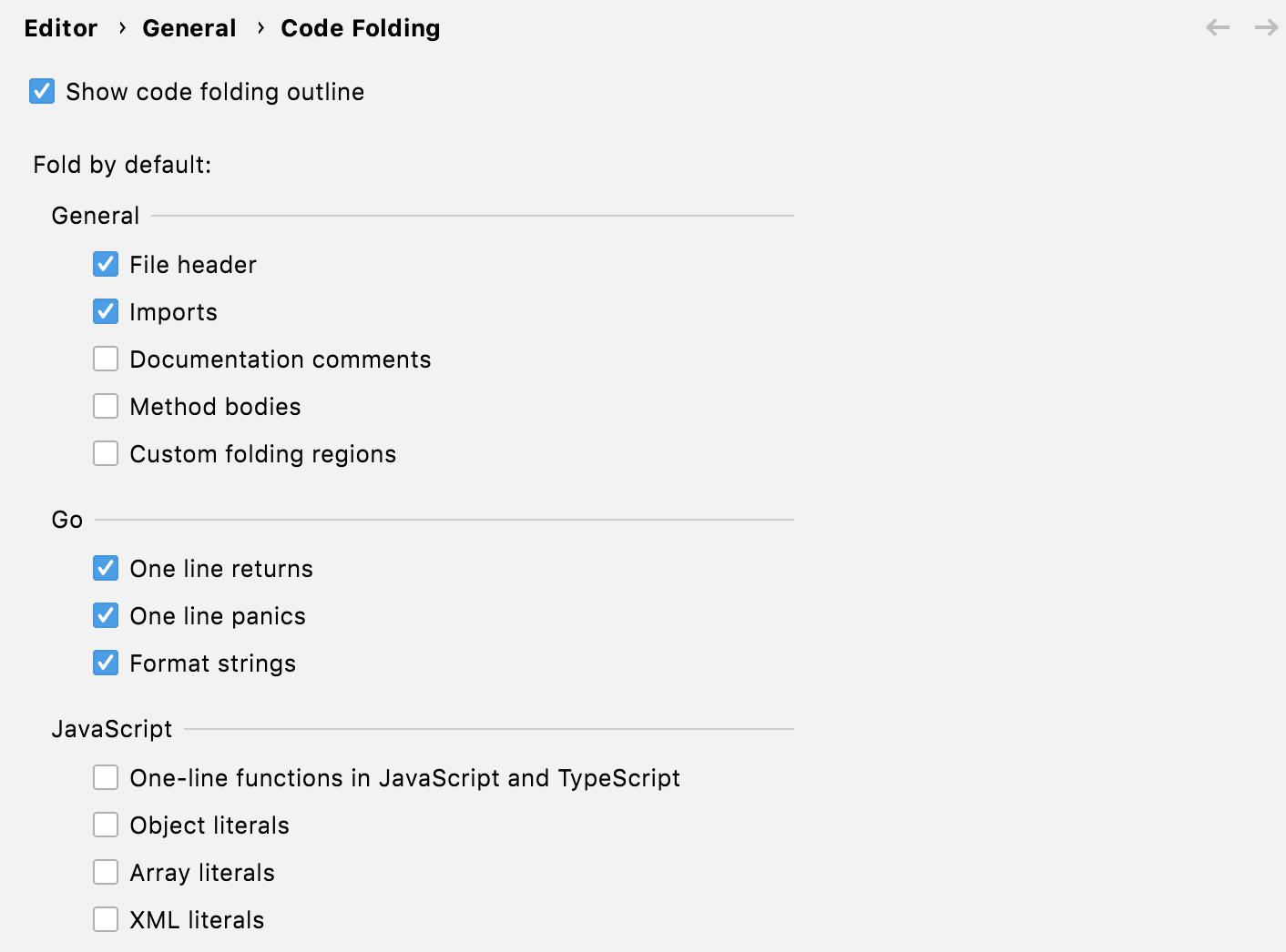  code folding for one-line returns/panics and formatted strings