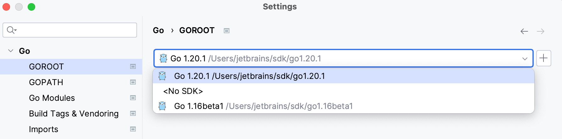 Configuring GOROOT