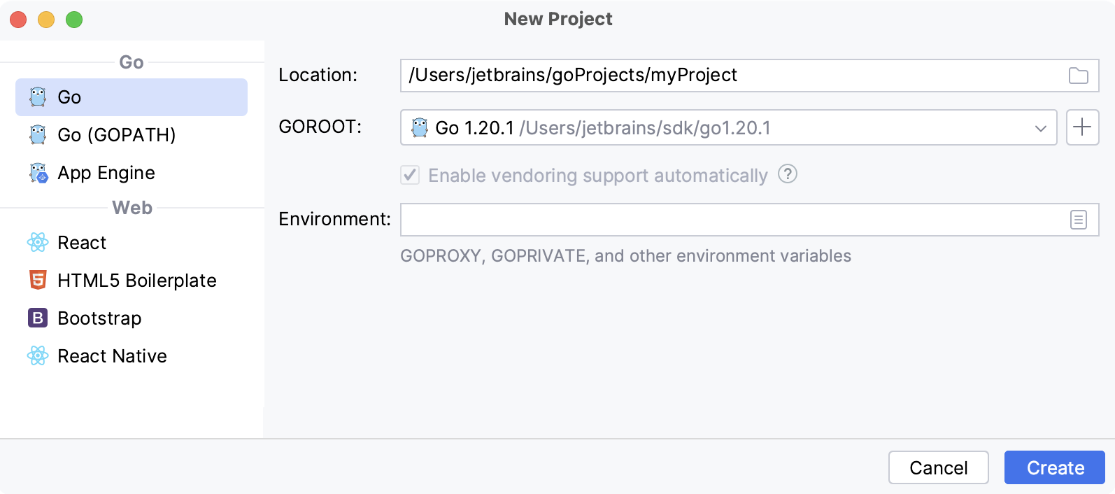 Integration with Go