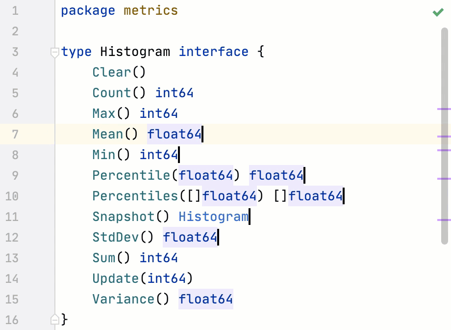 Add carets to the end of each line in the selected region