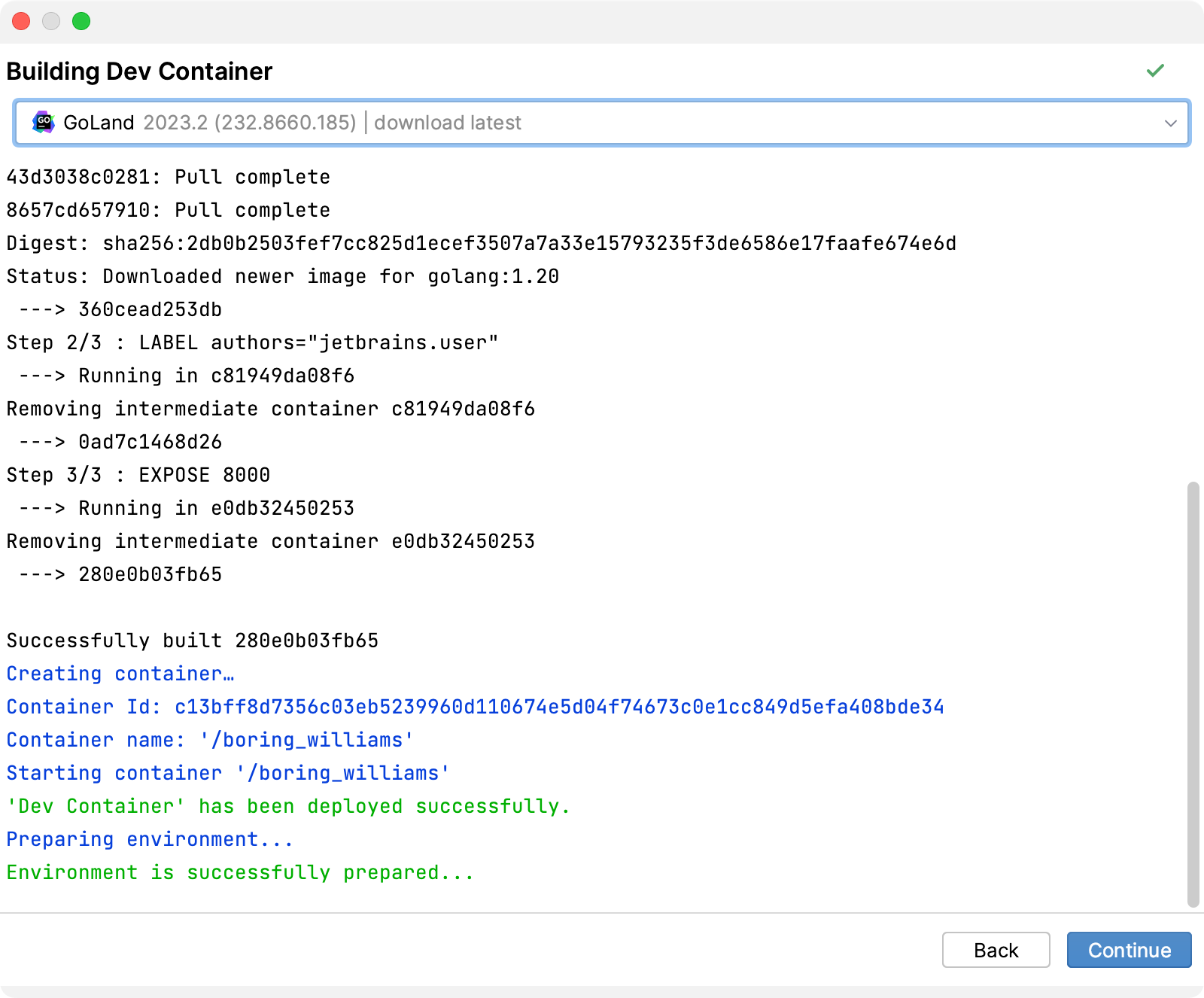 Creating a Dev Container