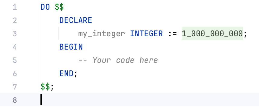 Put underscores inside numeric literals (6-digit or longer)