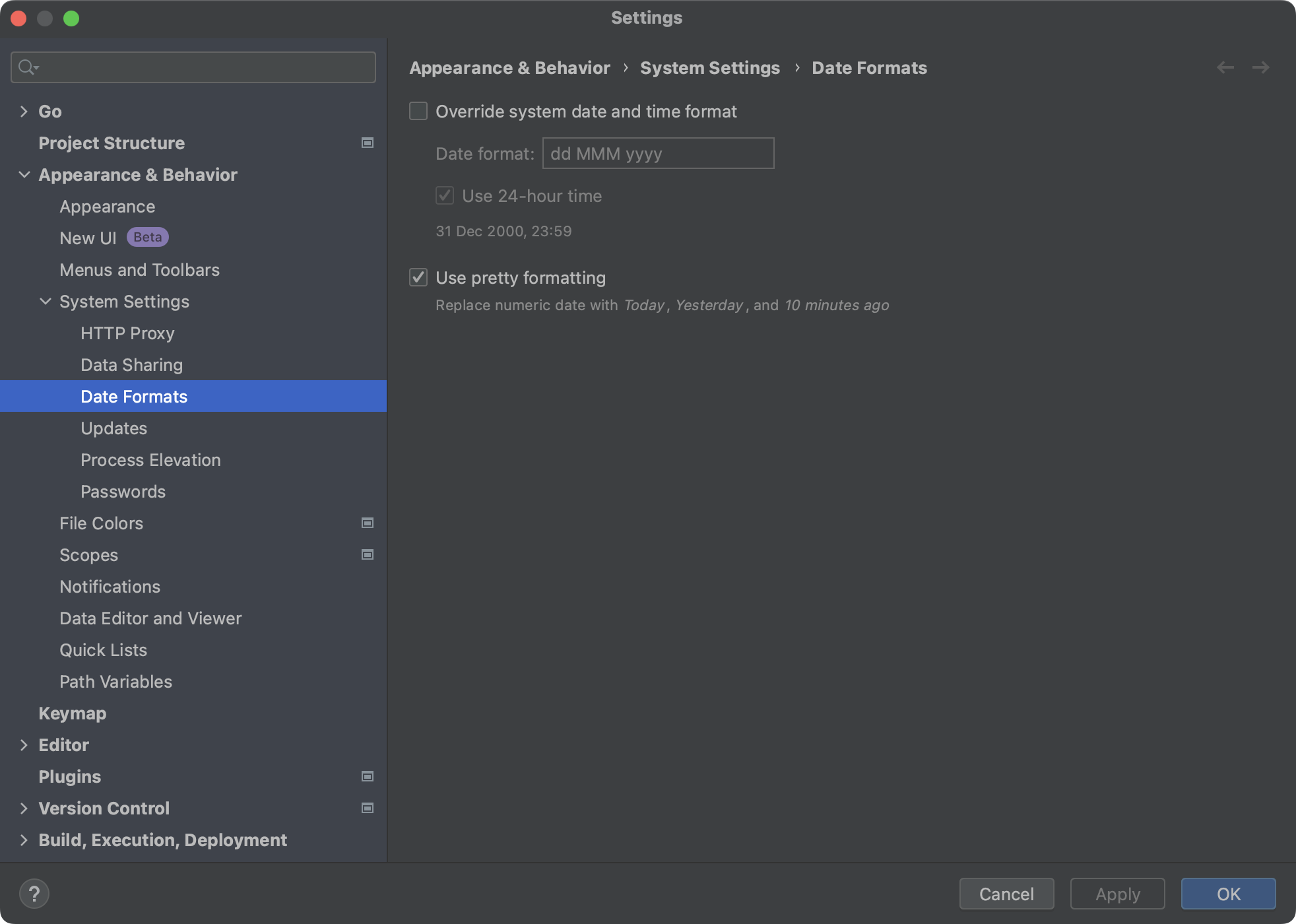 date-formats-settings-goland-documentation