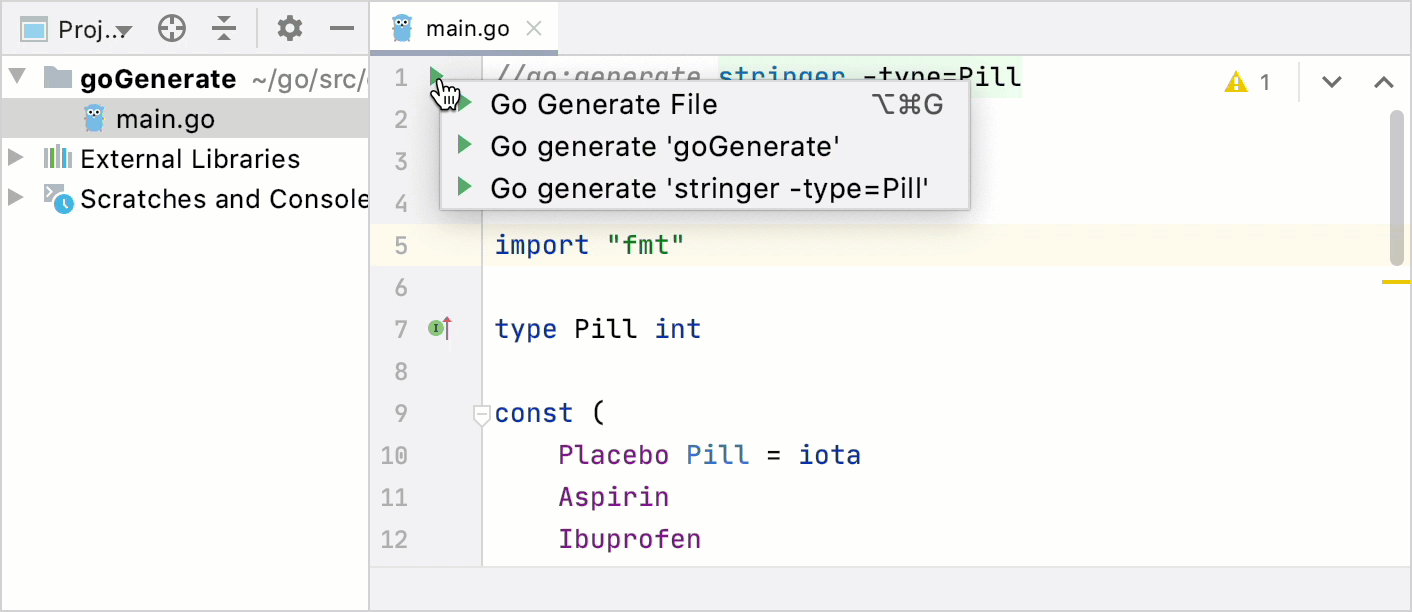 Example of go generate