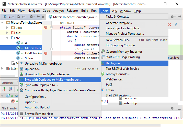 Deployment sync