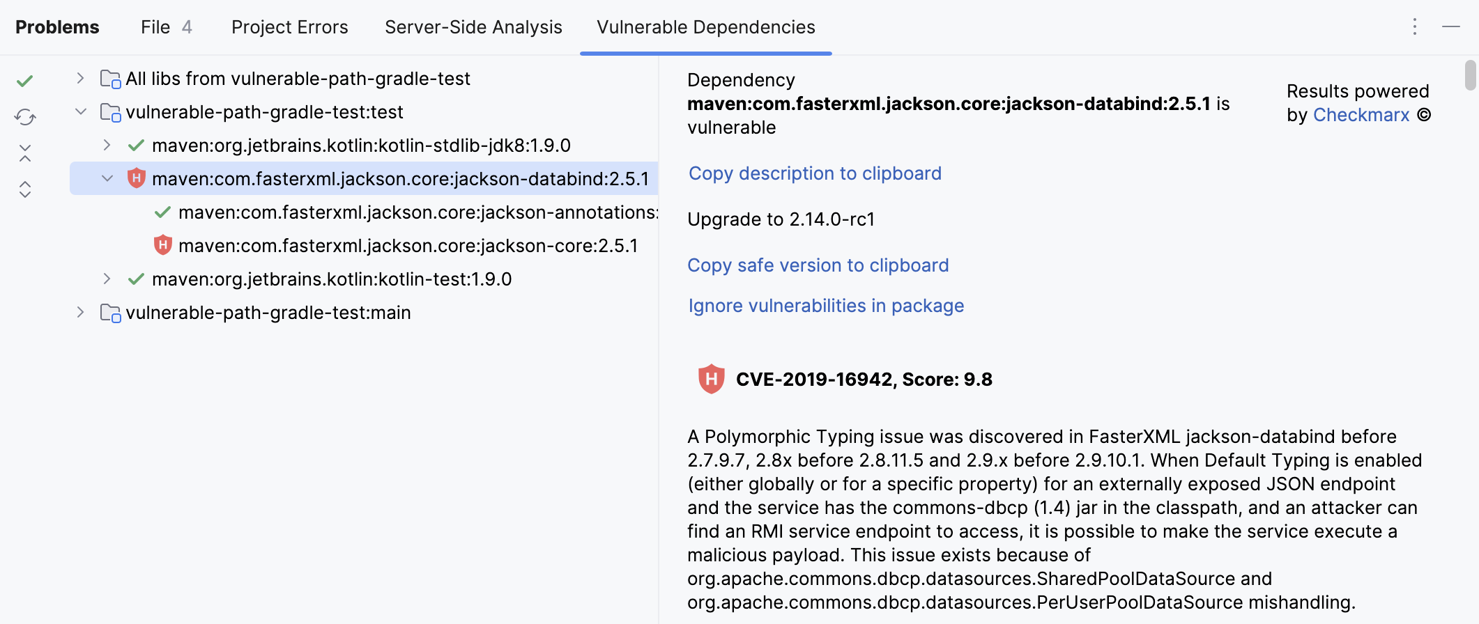 Vulnerable Dependencies