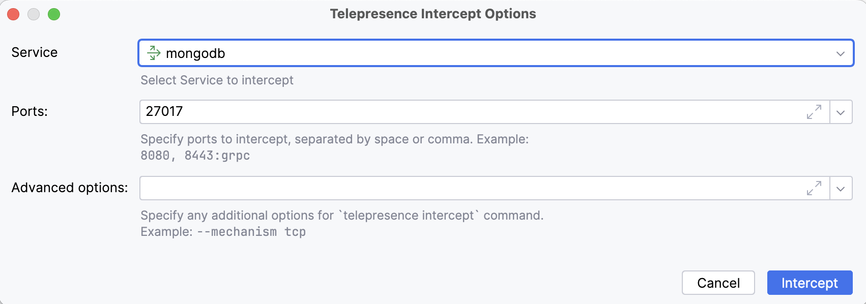 Telepresence Intercept