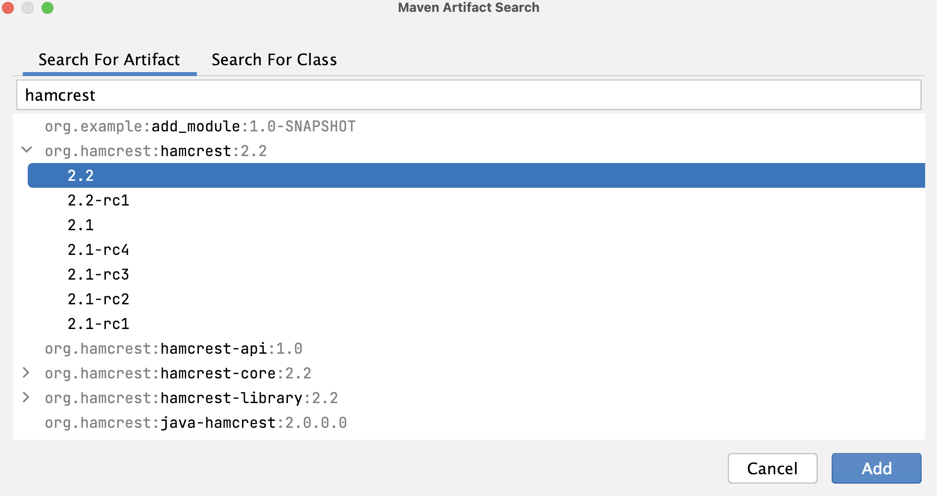 Maven Artifact Search